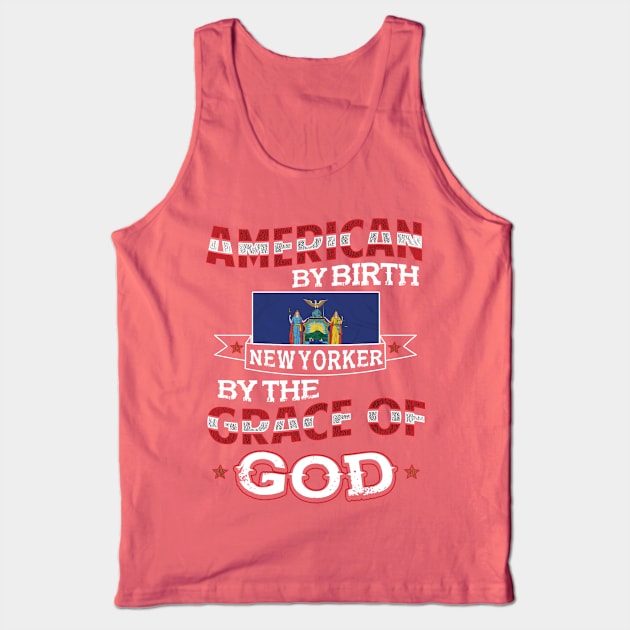 New Yorker By The Grace Of God Tank Top by veerkun